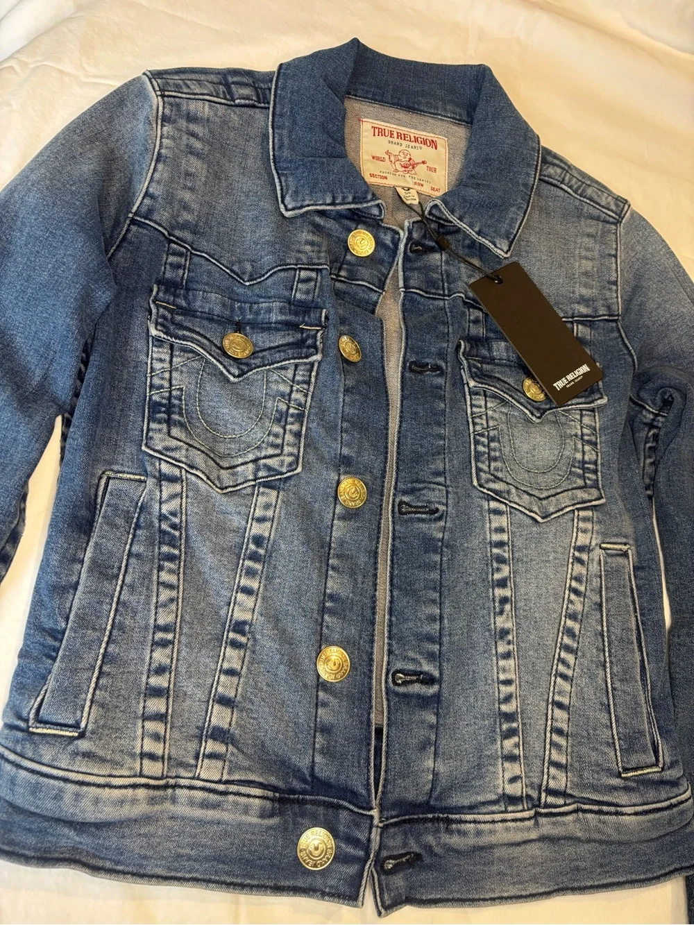 True Religion Women’s Medium Blue Denim Jacket